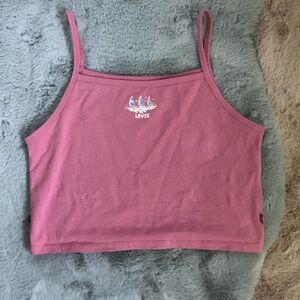 Levi’s pink crop tank top